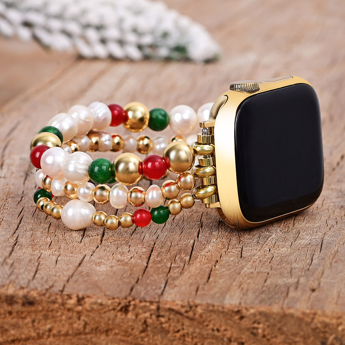 Correia Elástica Christmas Starlight para Apple Watch