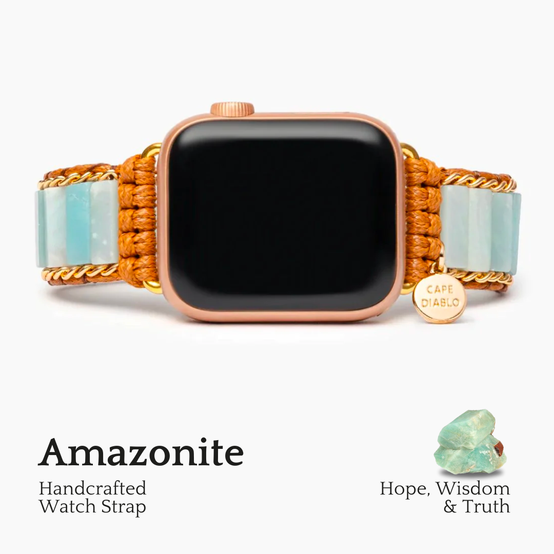 Pulseira de Proteção Amazonite para Apple Watch