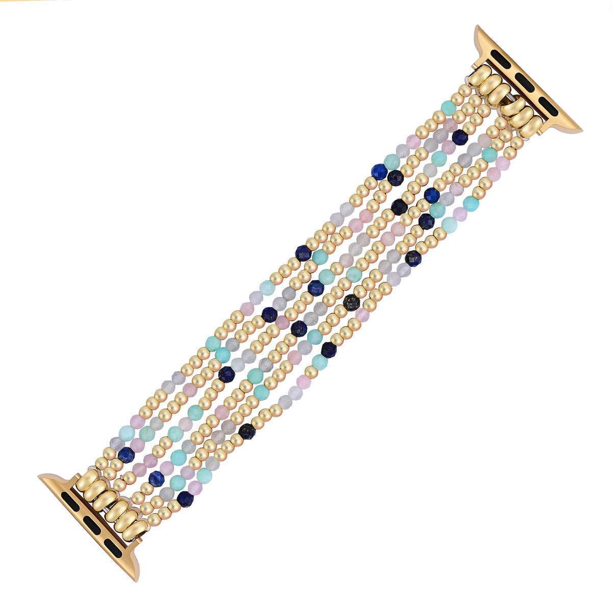 Pulseira Elástica de Amazonite Lápis-Joia para Apple Watch