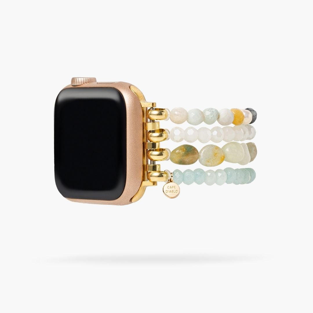 Pulseira Apple Watch Amazonite Pearl Essence