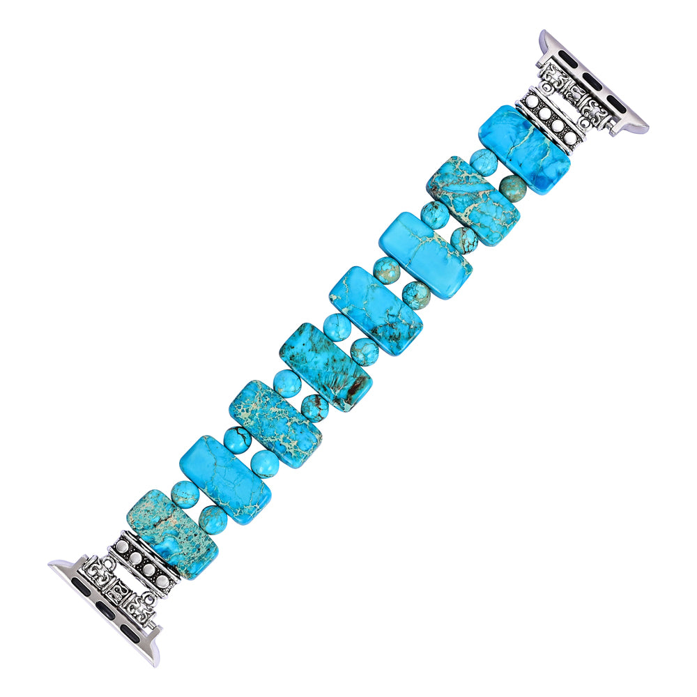 Correia elástica Serenity Turquoise para Apple Watch