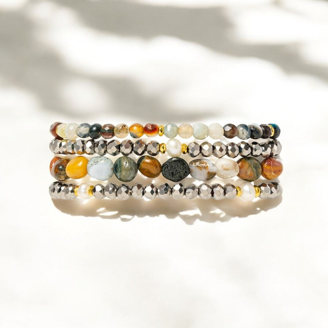 Pulseira Apple Watch Agate Pearl Cascade