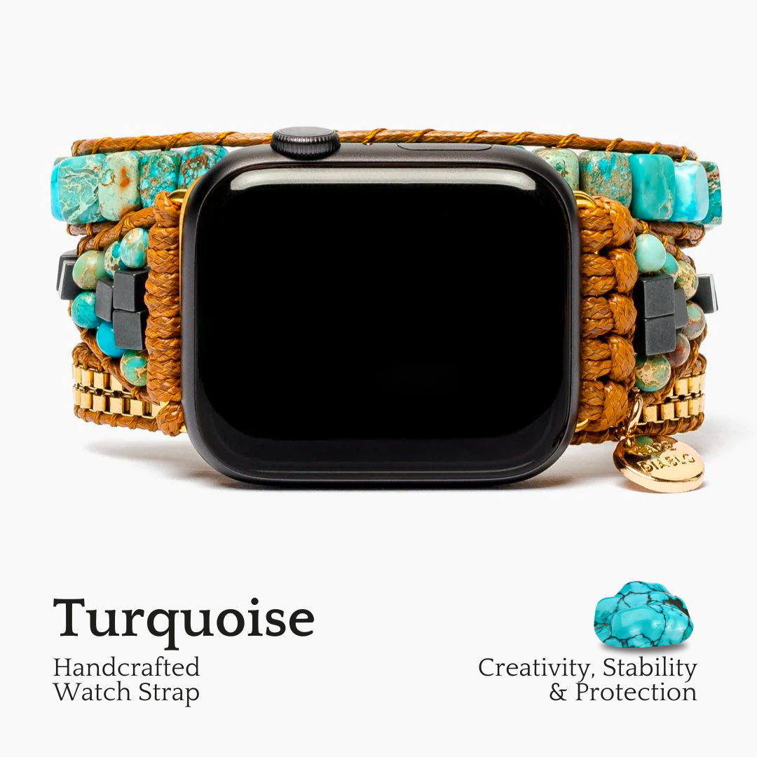 Pulseira Apple Watch Energia Calmante Turquesa