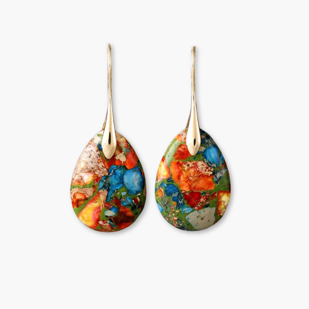 Brincos pendentes Jasper Essence