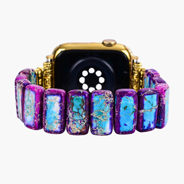 Pulseira Elástica Majestic Tibetan Jasper para Apple Watch