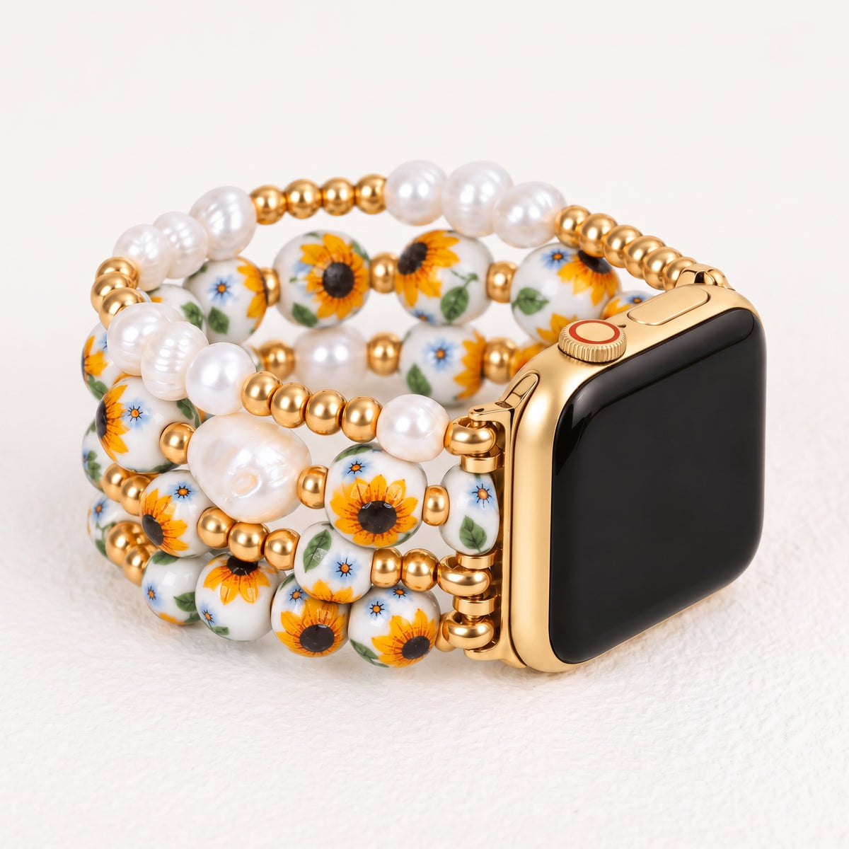 Bracelete Apple Watch Porcelain Garden Sunlit Bloom