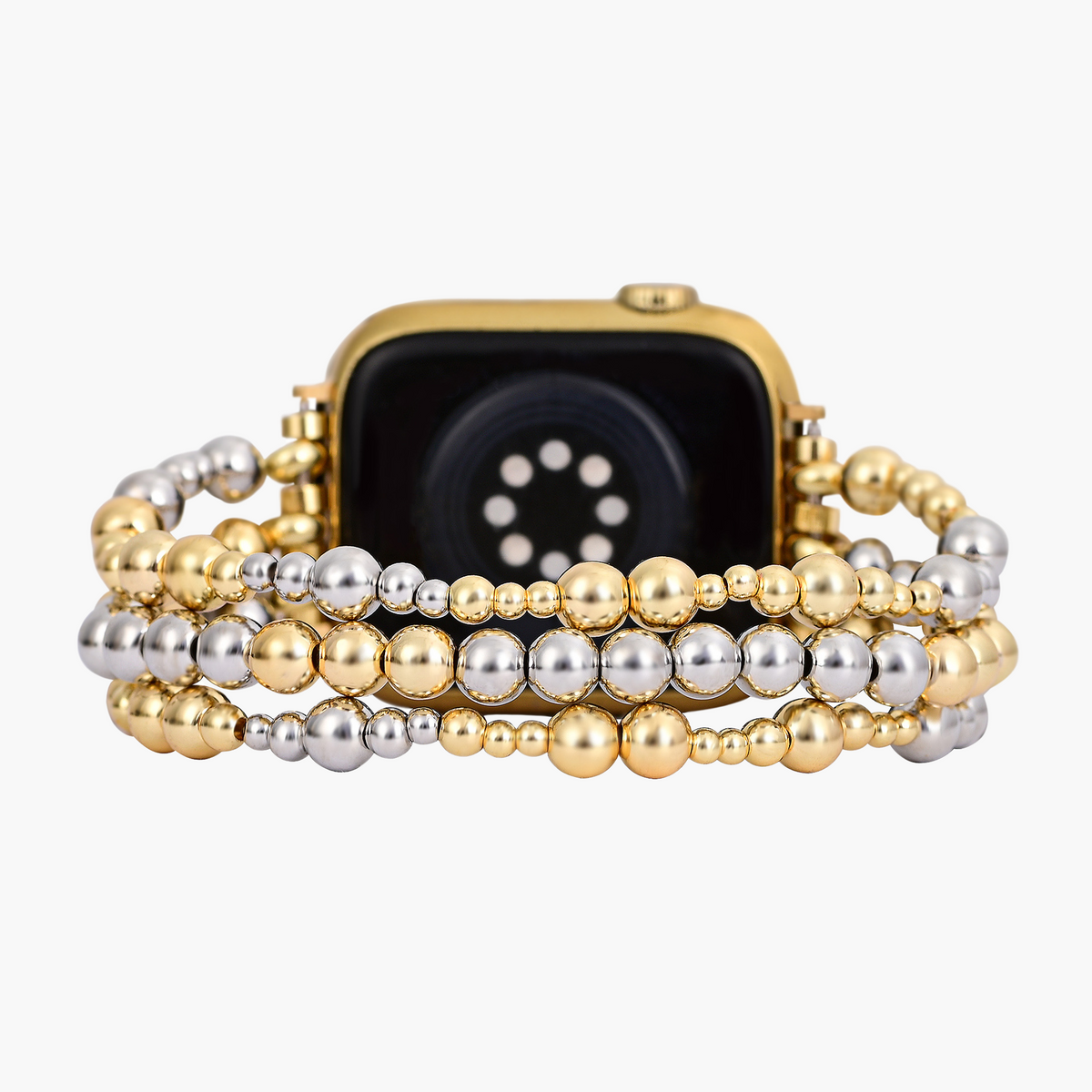 Pulseira Elástica Apple Watch em Ouro Sterling