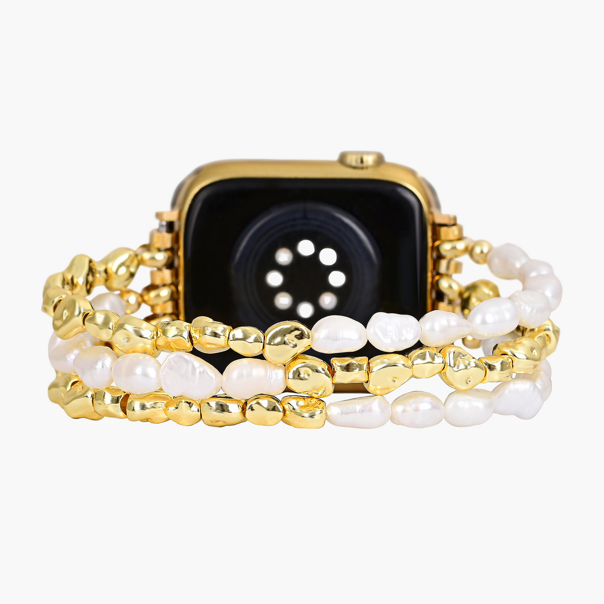 Pulseira Elástica Golden Pearl para Apple Watch