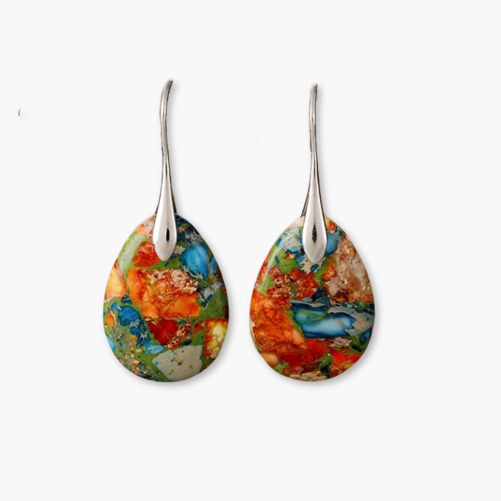 Brincos pendentes Jasper Essence