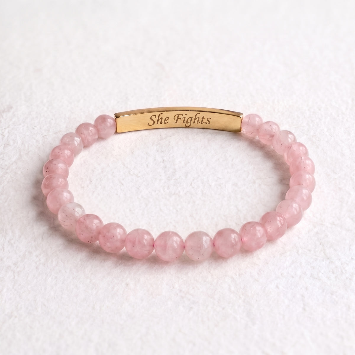Pulseira do Mês de Sensibilização para o Cancro da Mama - Ela Luta