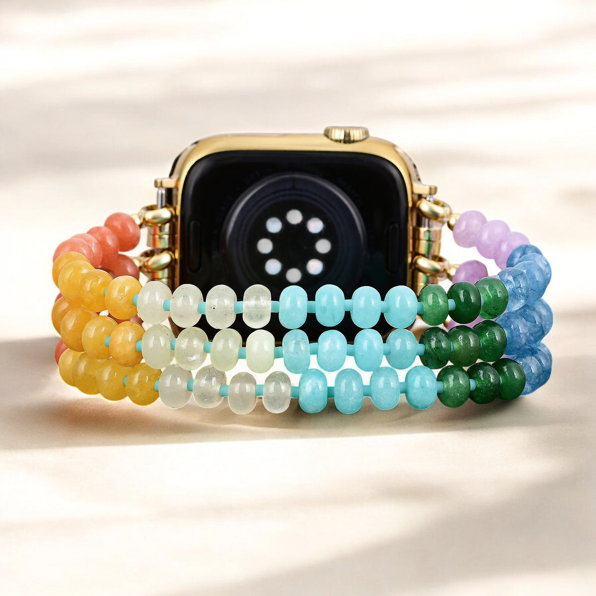 Pulseira Elástica Rainbow Glow Stone para Apple Watch