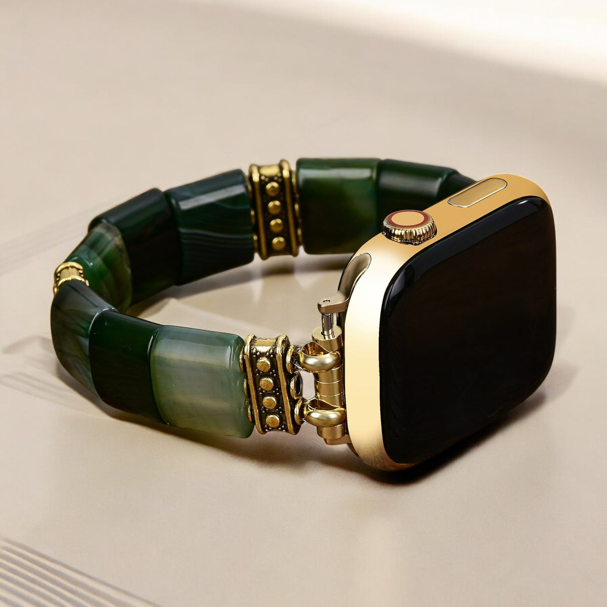 Pulseira elástica Evergreen Serenity Agate para Apple Watch