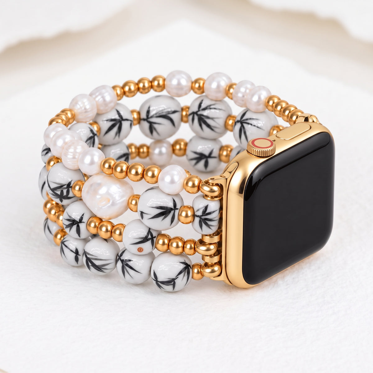 Bracelete Apple Watch Porcelain Garden Bamboo Mist