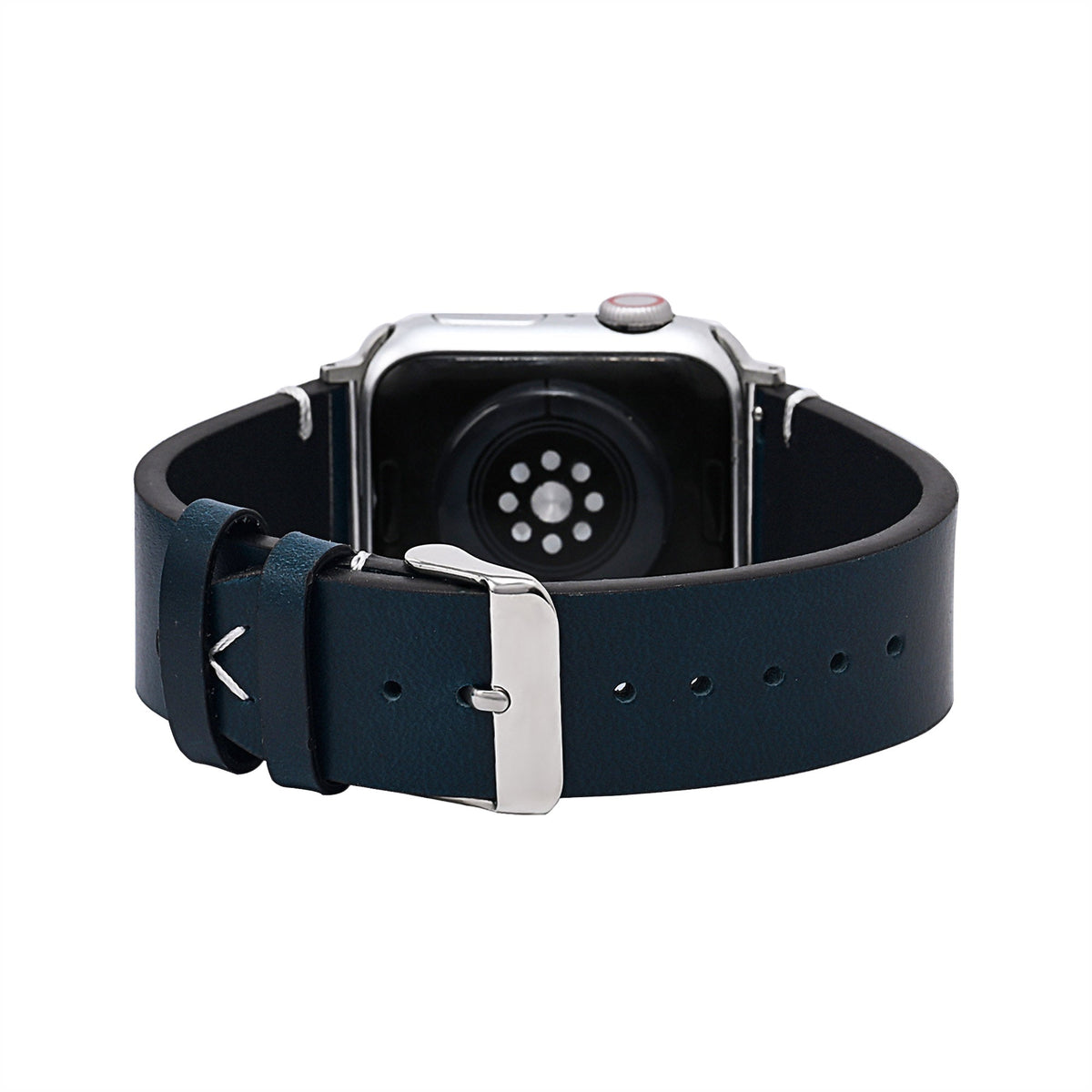 Correia de couro azul para Apple Watch masculina