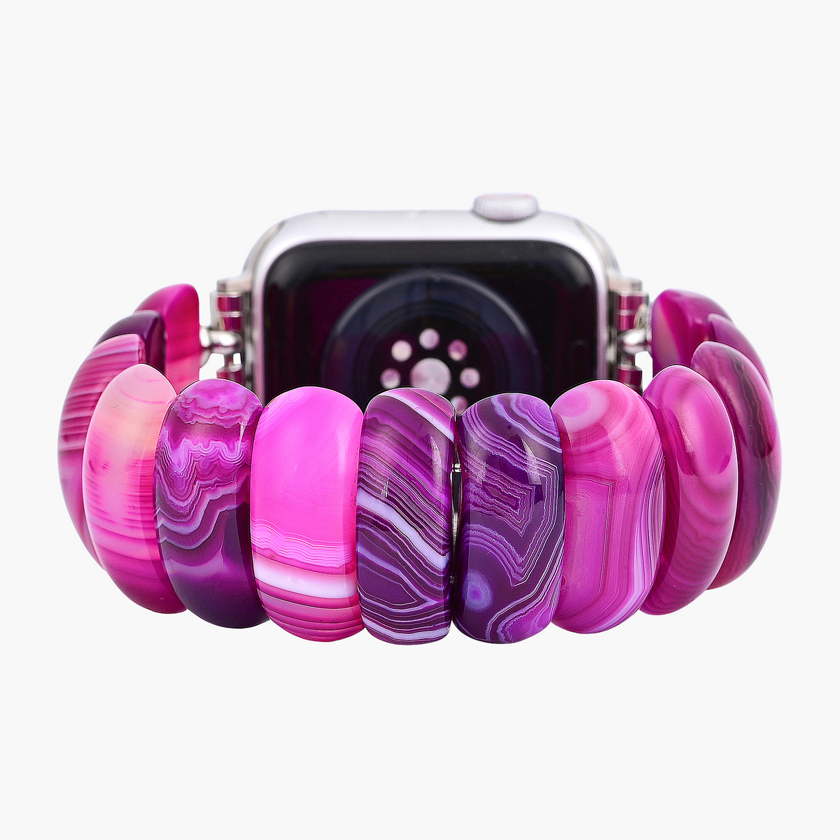 Pulseira elástica Radiant Orchid Agate para Apple Watch