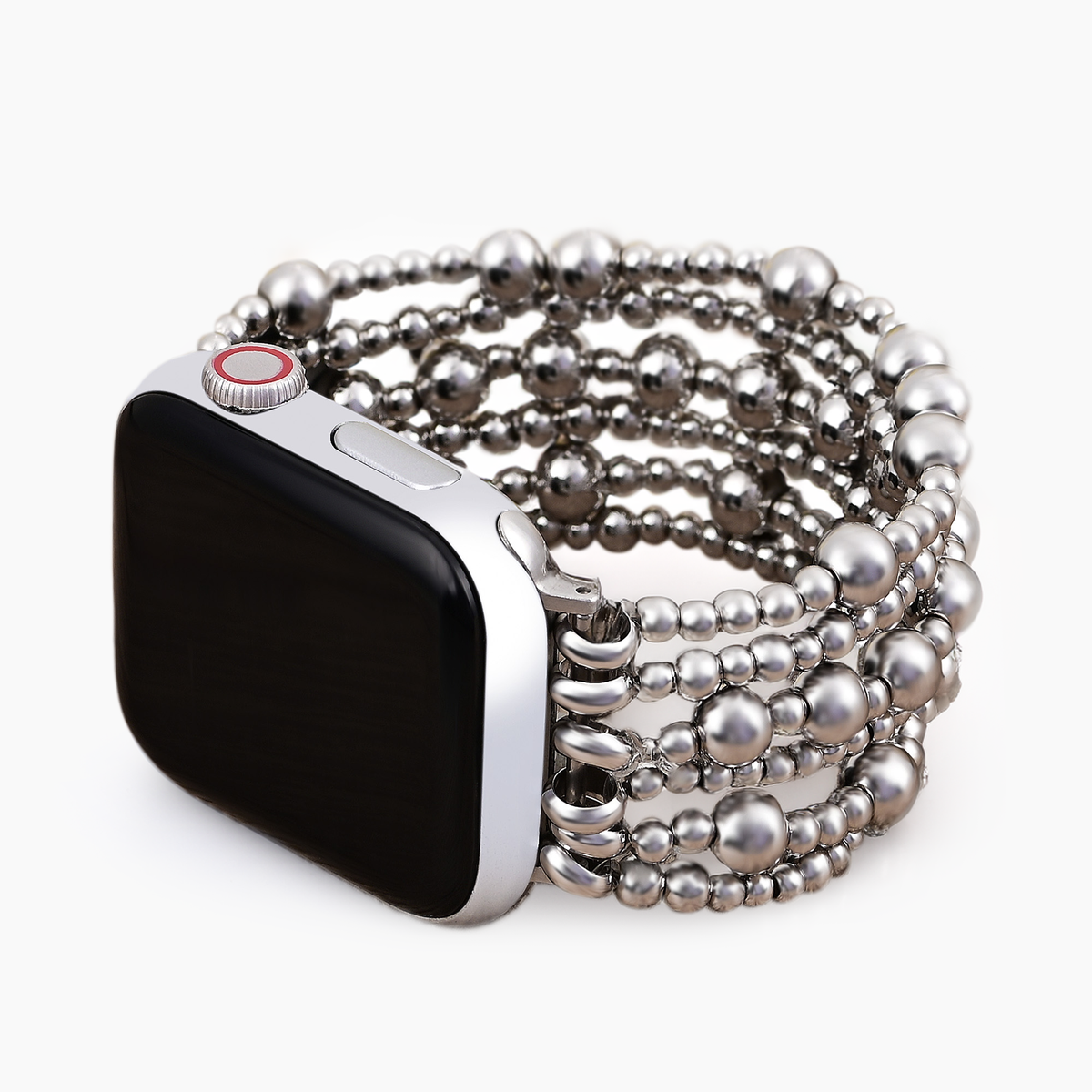 Pulseira Platinum Demure Stretch para Apple Watch
