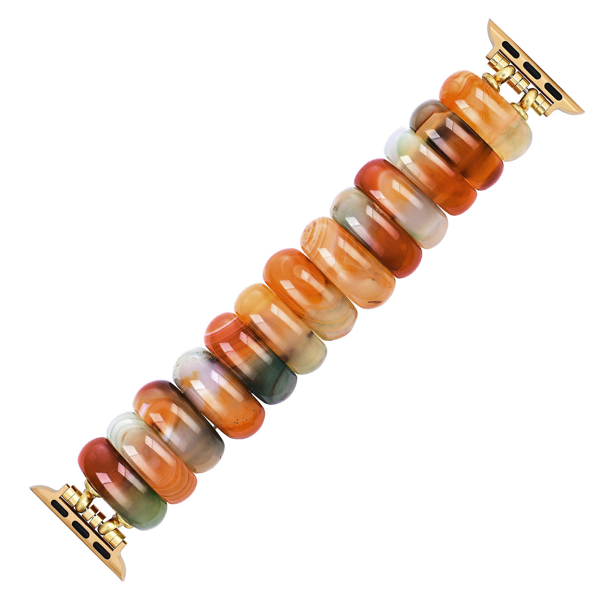 Pulseira Elástica Golden Dusk Agate para Apple Watch