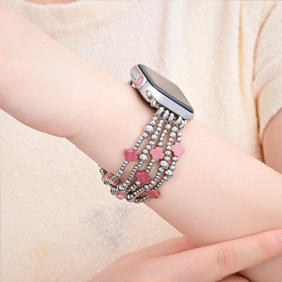 Correia Fiery Grace Cross Stretch para Apple Watch