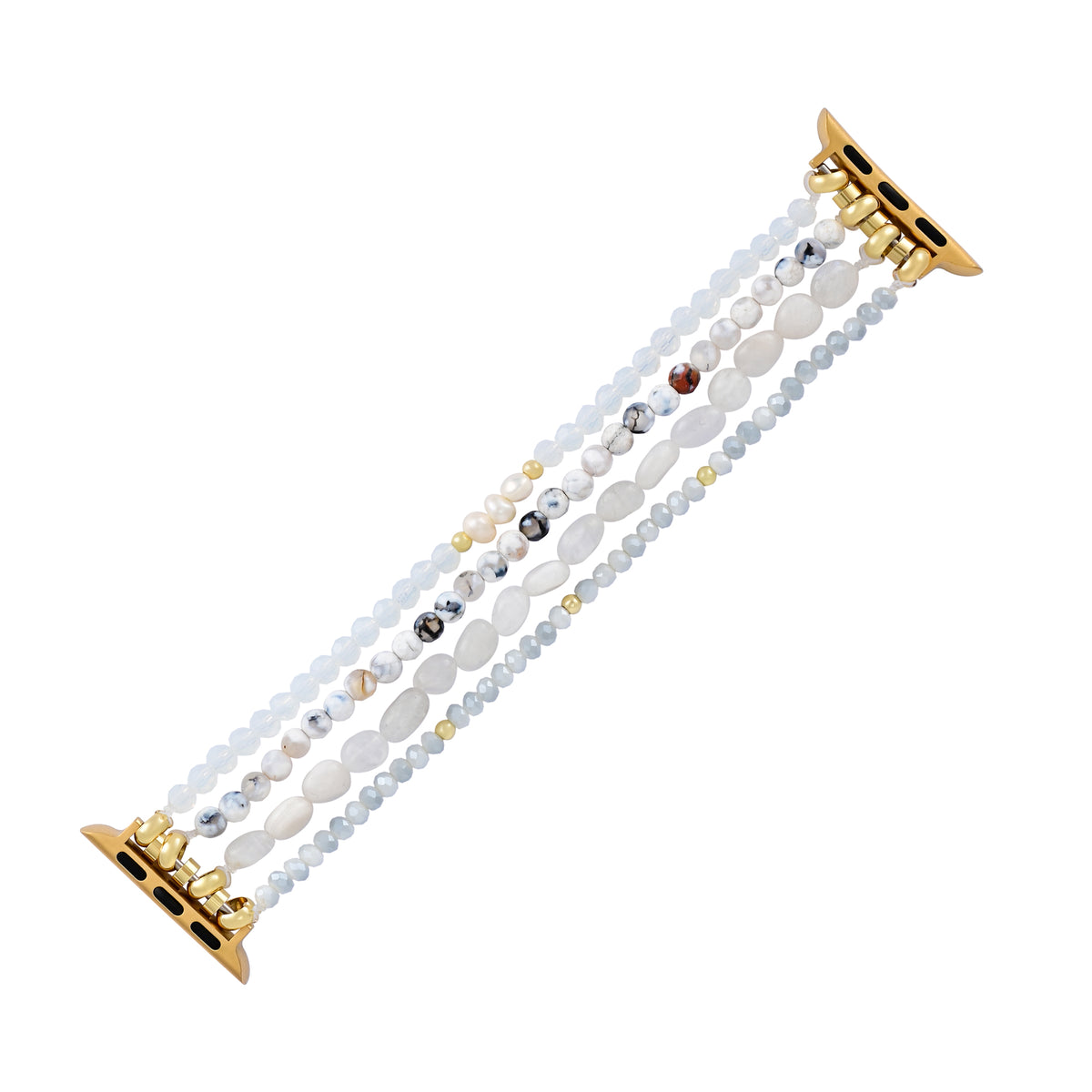 Pulseira Apple Watch Harmonia de Ágata ao Luar