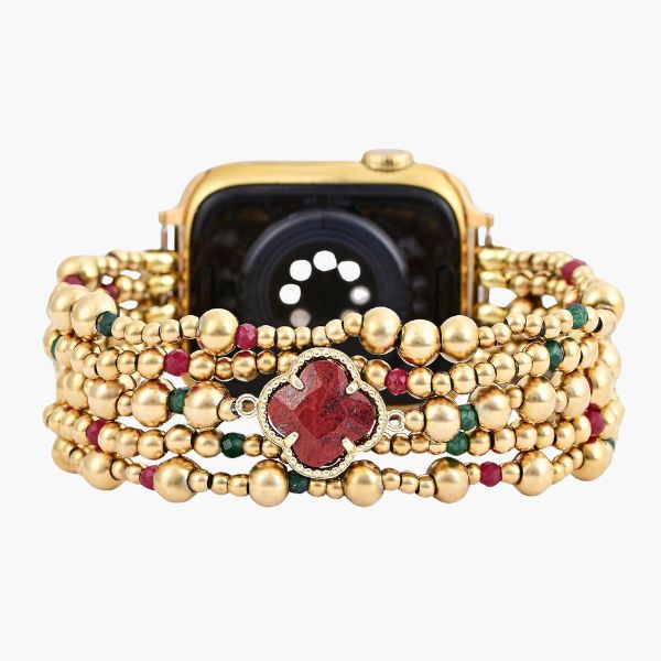 Pulseira Elástica Holiday Lucky Clover para Apple Watch