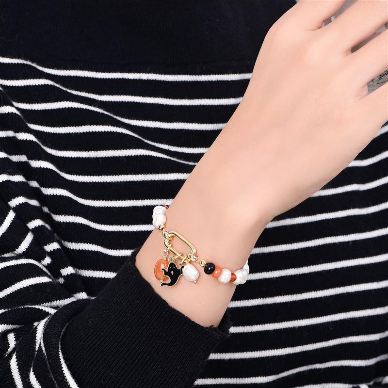 Pulseira Pérola Brilho de Natal