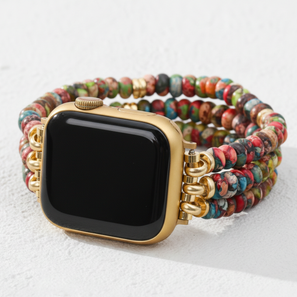 Correia Elástica Boémia para Apple Watch Kaleidoscópio