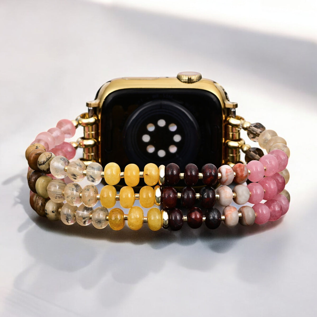 Pulseira elástica Amber Bloom Stone para Apple Watch