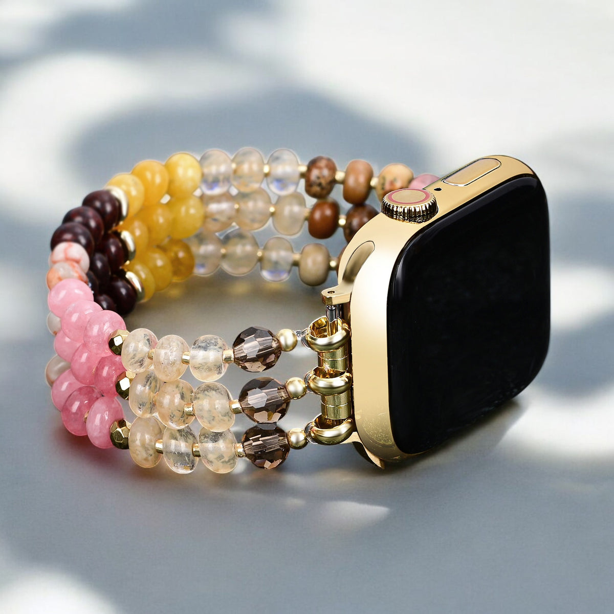 Pulseira elástica Amber Bloom Stone para Apple Watch