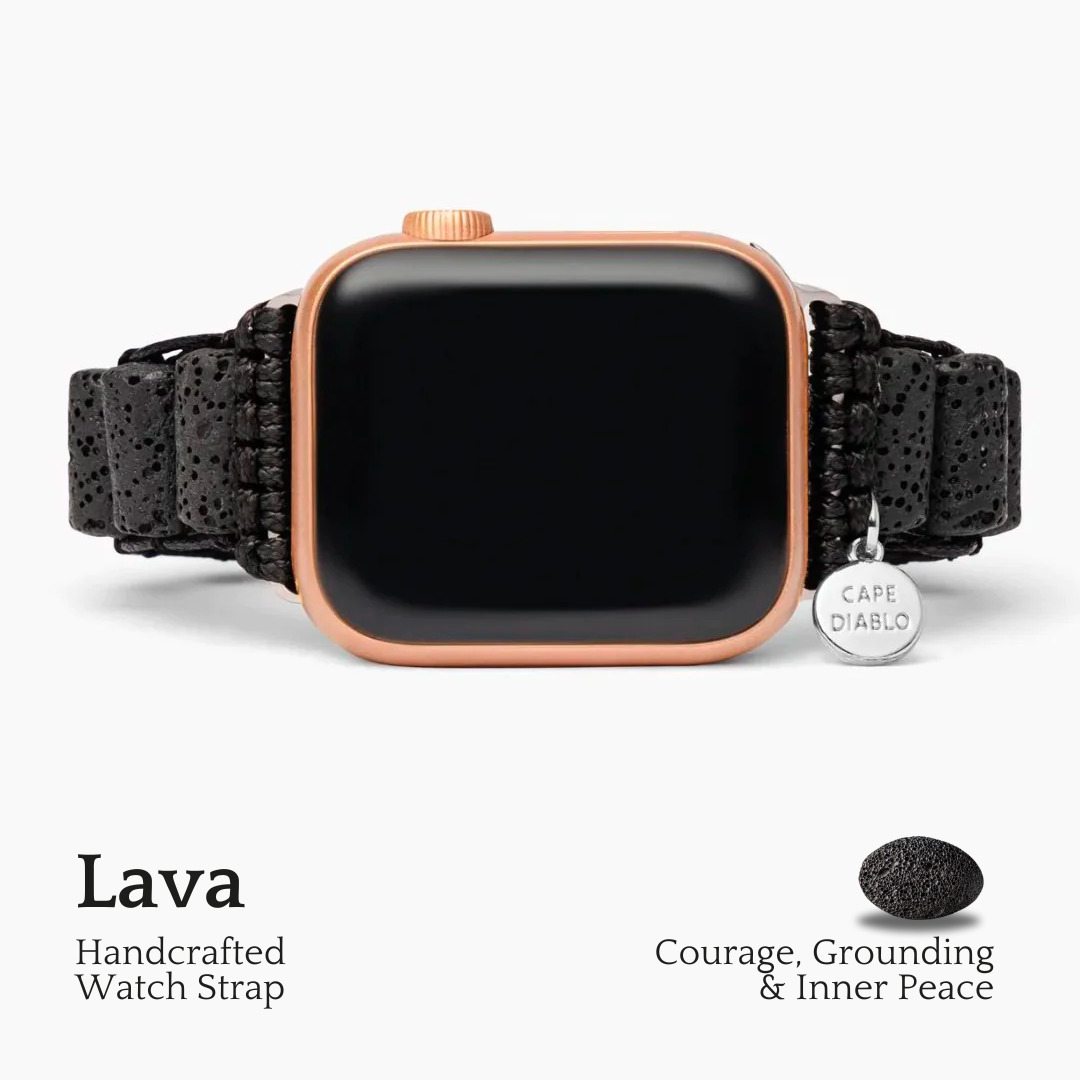 Pulseira Apple Watch em Pedra Vulcânica