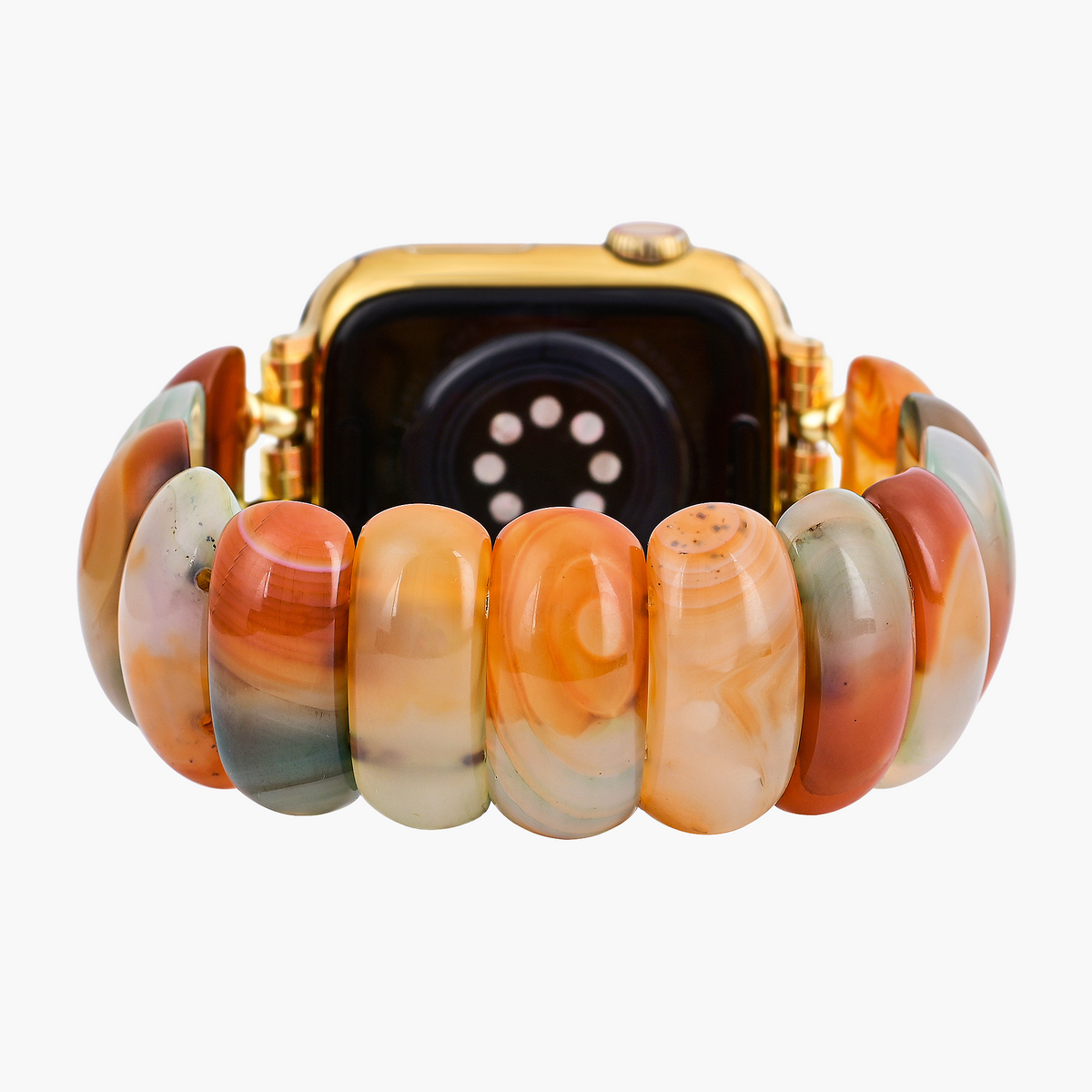 Pulseira Elástica Golden Dusk Agate para Apple Watch