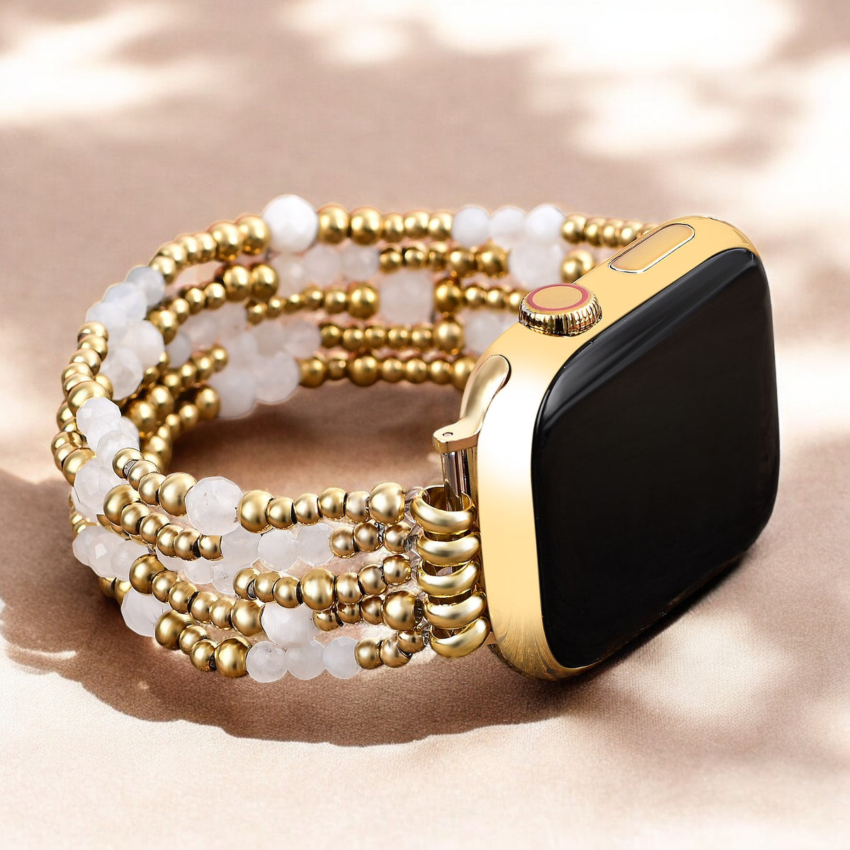 Pulseira elástica Golden Halo Moonstone para Apple Watch