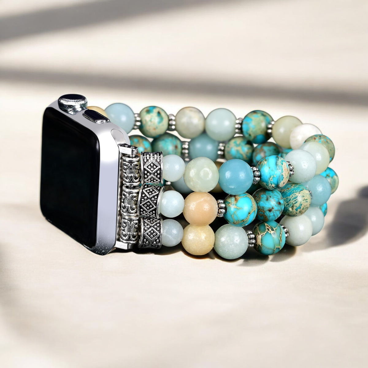 Correia de Relógio Amazon Blue Ocean Stretch