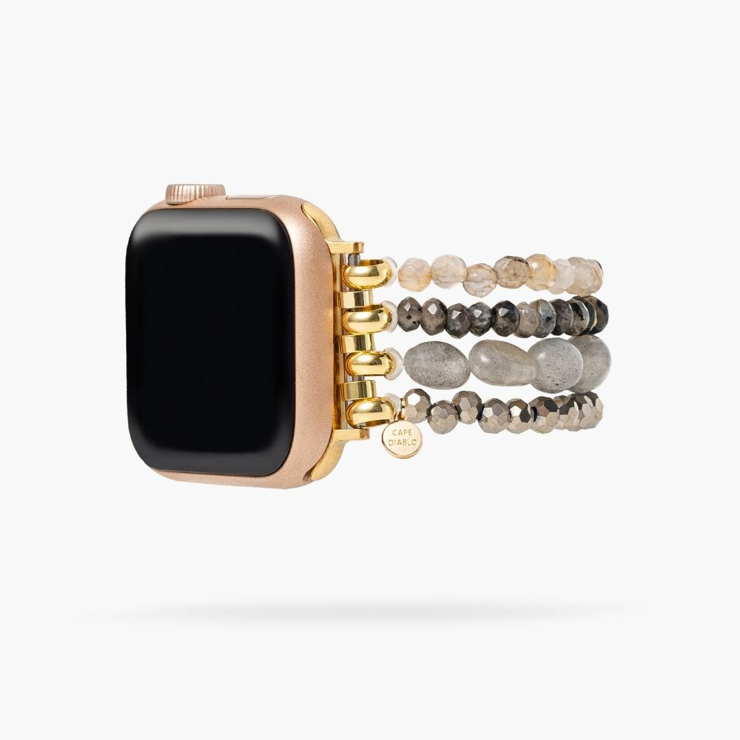 Pulseira Fusion de Ágata Labradorite para Apple Watch