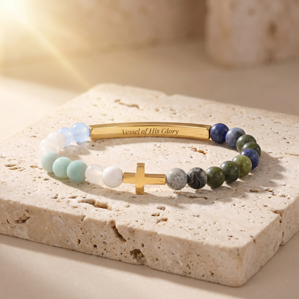 Pulseira Vessels of Purpose Secret Message Earth Tones