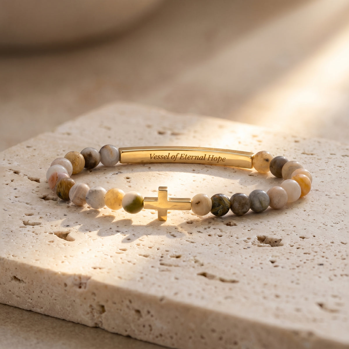 Pulseira de Ágata Mensagem Secreta Vasos de Propósito