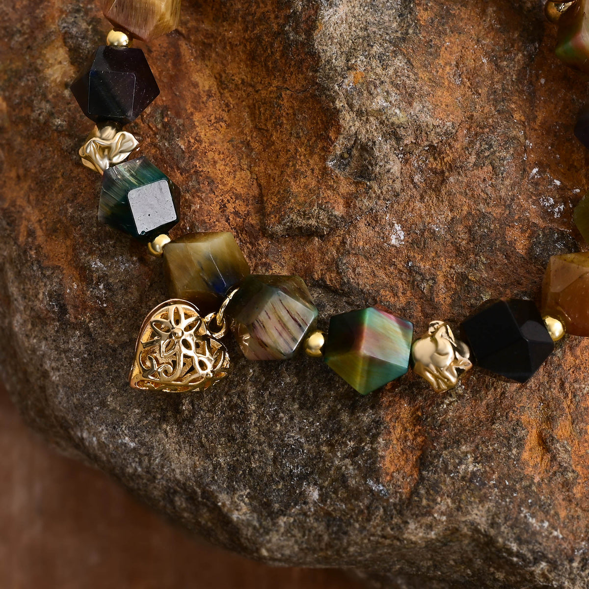 Pulseira de Amuleto de Amor de Pedra da Lua