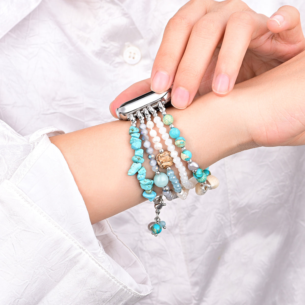 Pulseira Apple Watch Intense Jasper Glimmer Stretch