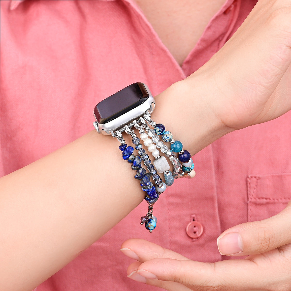 Pulseira Apple Watch Intense Jasper Glimmer Stretch