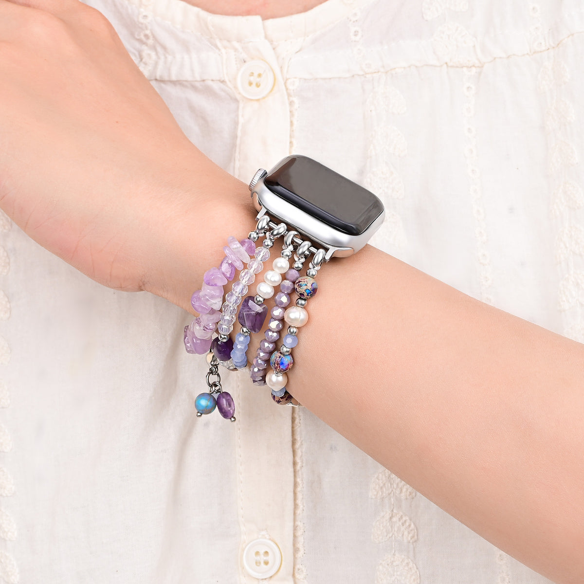 Pulseira elástica Lilac Shoreline para Apple Watch