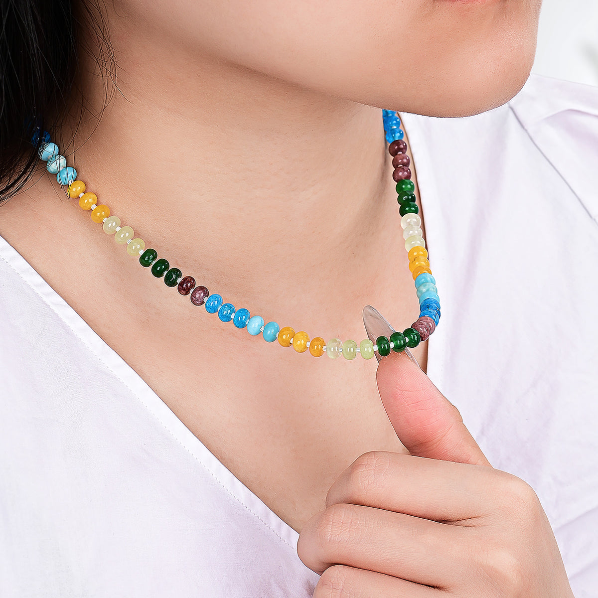 Colar de Pedra Encantada do Nascer do Sol