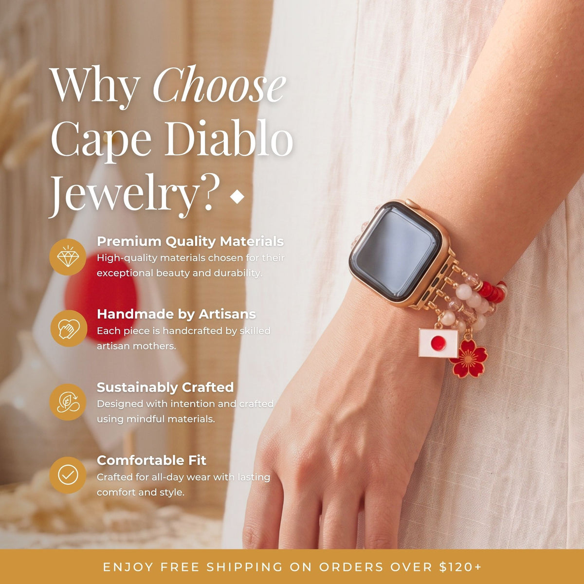 Pulseira elástica Japan Sakura Bloom para Apple Watch