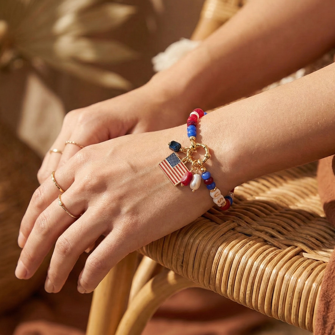 Pulseira do 250.º aniversário da independência dos Estados Unidos da América