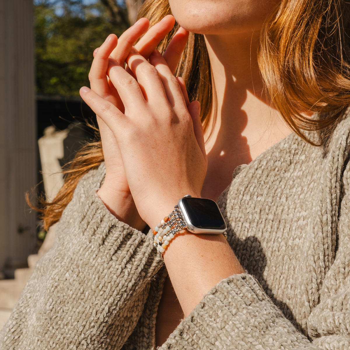 Pulseira elástica Amazonite Brilliance para Apple Watch