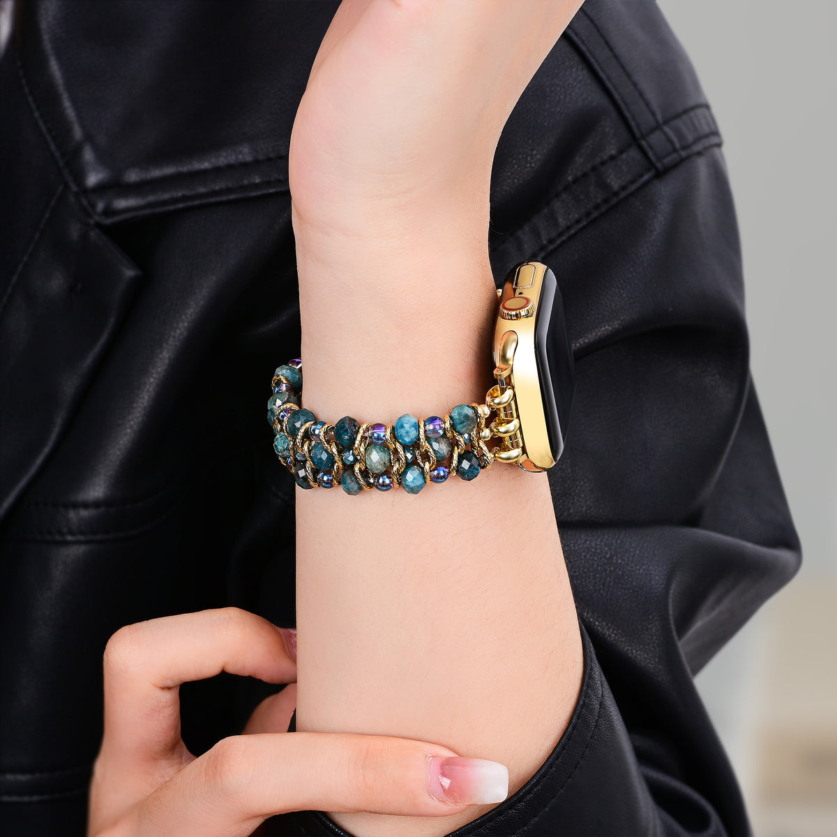 Pulseira Elástica Trançada Crystal Shores para Apple Watch