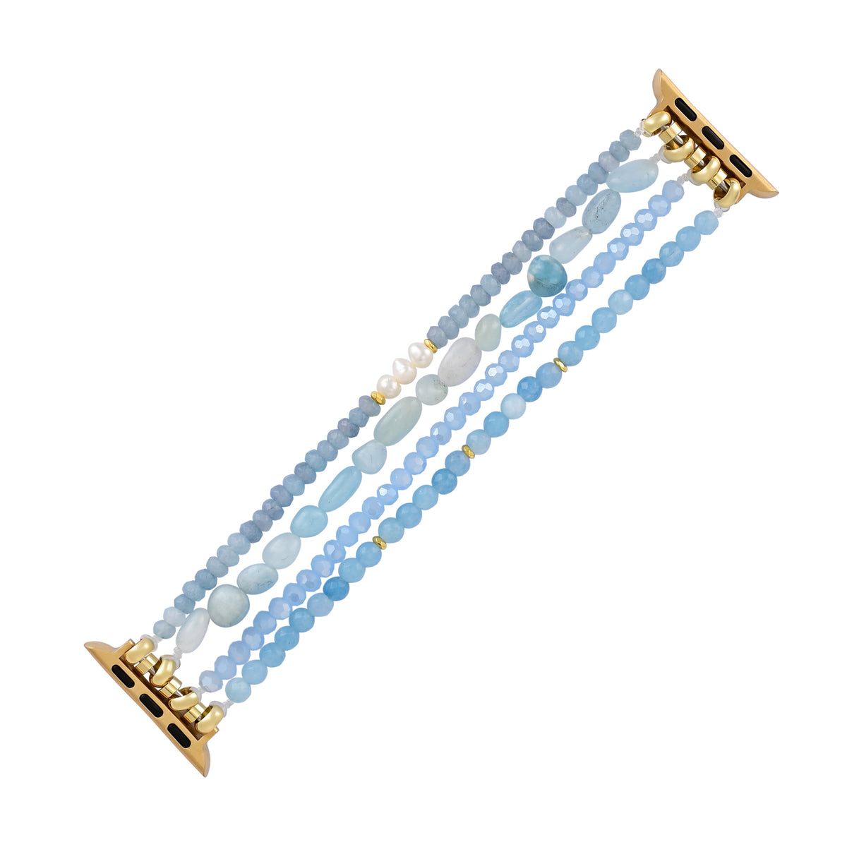 Pulseira Apple Watch Serenity de Jade Água-marinha