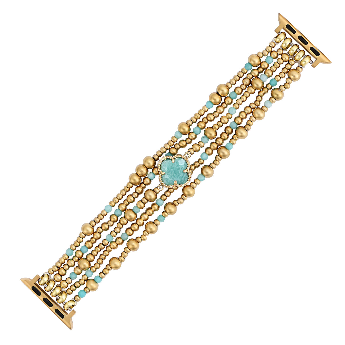 Pulseira Elástica Encanto de Amazonite para Apple Watch