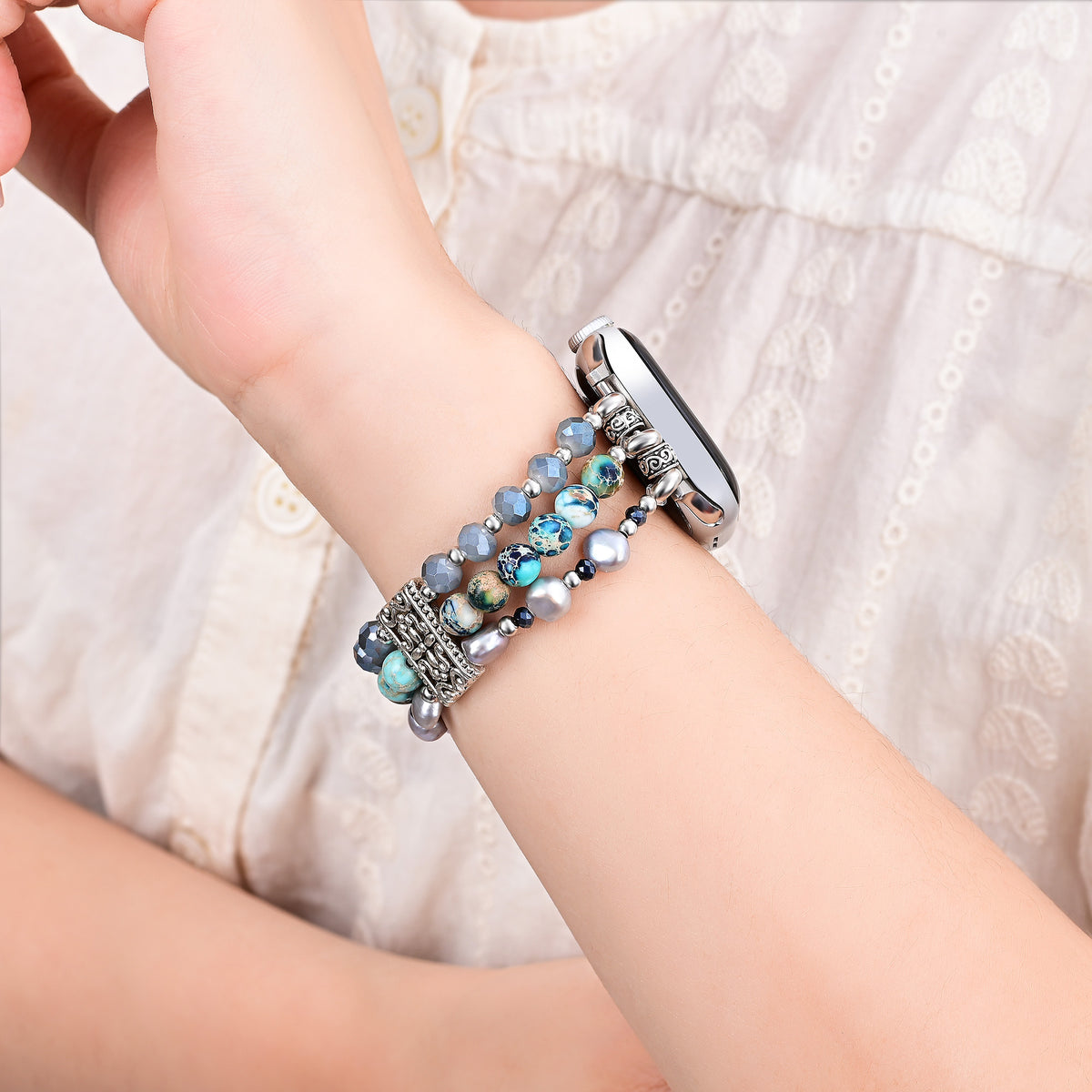 Correia Artisanal Jasper Nomadic Stretch para Apple Watch