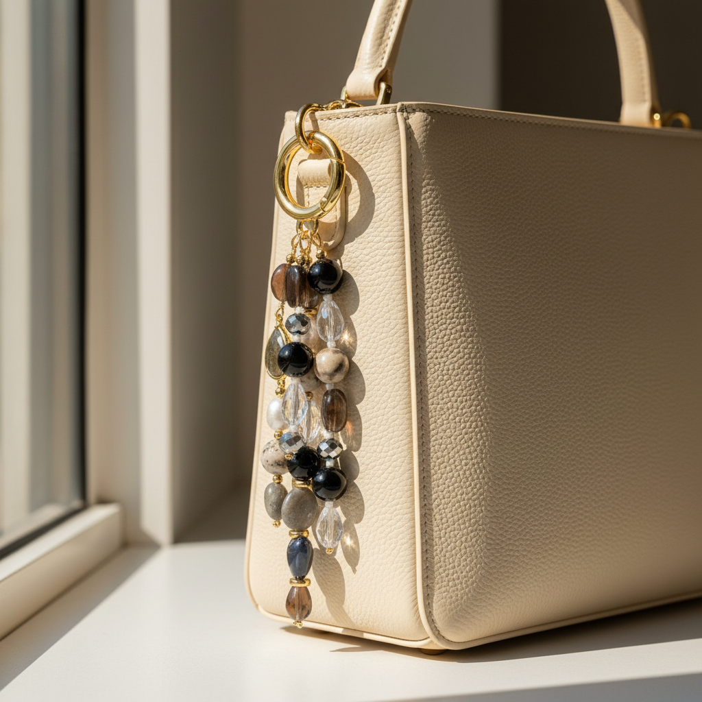 Labradorite Obsidiana Amuleto de Bolsa Harmonia