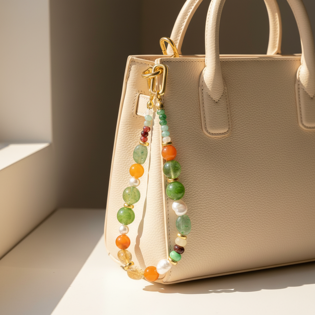 Pingente de Bolsa Harmonia de Jade Malaio