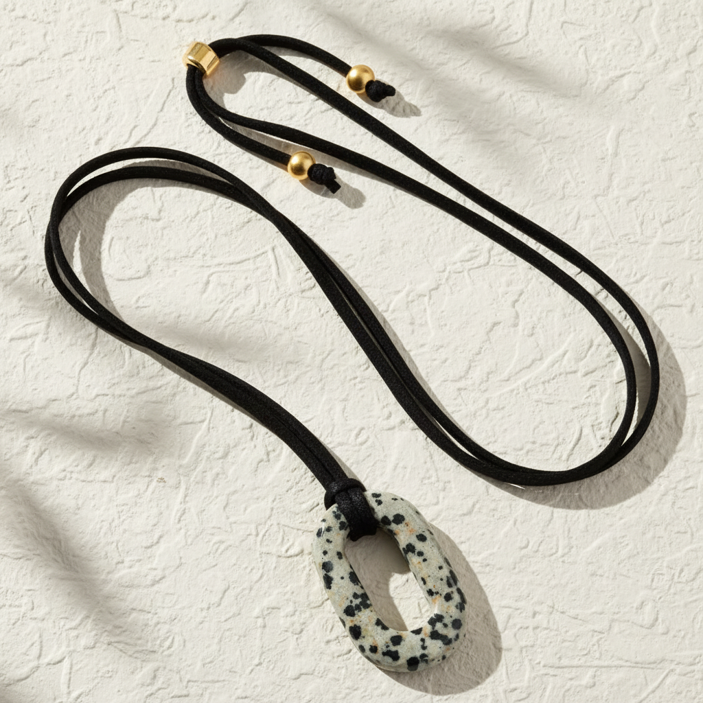 Colar Serenidade em Camurça Turquesa